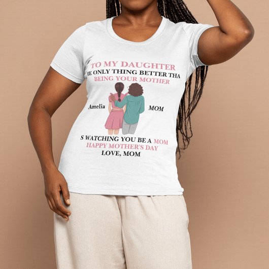 Dochter wordt moeder Moederdag & oma T-shirt