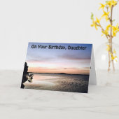 DOCHTER-ZON TOT ZONSONDERGANG-VERJAARDAGSGELUK KAART (Gele Bloem)