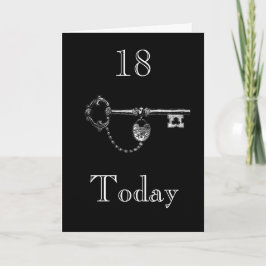 DOCHTER/ZOON 18e VERJAARDAG KAART