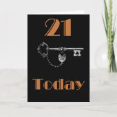 DOCHTER/ZOON 21E VERJAARDAG KAART (Voorkant)