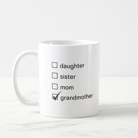 Dochter Zus Moeder Oma Koffiemok (Links)