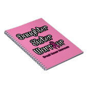Dochter Zuster Warrior.. Borstkanker Notitieboek (Rechterzijde)