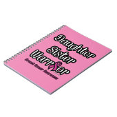 Dochter Zuster Warrior.. Borstkanker Notitieboek (Linkerzijde)