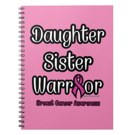 Dochter Zuster Warrior.. Borstkanker Notitieboek (Voorkant)