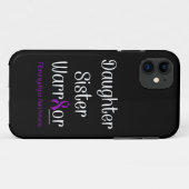 Dochter zuster Warrior...Fibro Case-Mate iPhone Case (Achterkant (horizontaal))
