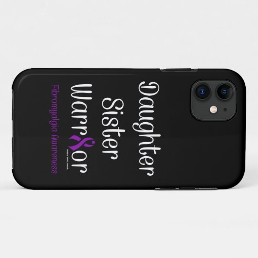 Dochter zuster Warrior...Fibro Case-Mate iPhone Case (Achterkant (horizontaal))