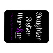 Dochter zuster Warrior...Fibro Magneet (Horizontaal)