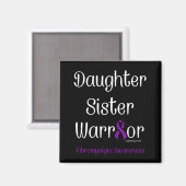 Dochter zuster Warrior...Fibro Magneet (Voorkant / Achterkant)