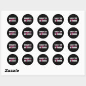 Dochteraar van het bewustzijn van een aangeboren b ronde sticker (Vel)