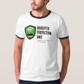 Dochterbeschermingseenheid Papa Grappig Ontwerp T-shirt (Voorkant)