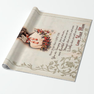 Dochtercadeau   Brief aan mijn dochter van mama Cadeaupapier