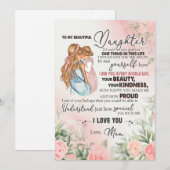 Dochtercadeau | Brief aan mijn dochter van mama Feestdagenkaart (Voorkant / Achterkant)