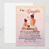 Dochtercadeau | Brief aan mijn dochter van mama Feestdagenkaart (Voorkant / Achterkant)