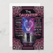 Dochtercadeau | Brief aan mijn dochter van mama Feestdagenkaart (Voorkant / Achterkant)