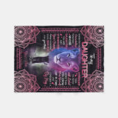 Dochtercadeau | Brief aan mijn dochter van mama Fleece Deken (Voorkant (Horizontaal))