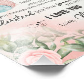 Dochtercadeau | Brief aan mijn dochter van mama Foto Afdruk (Hoek)