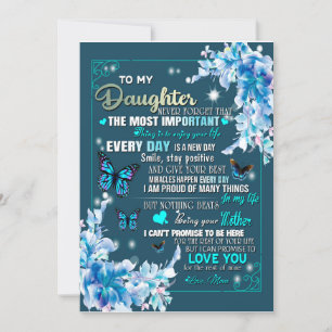 Dochtercadeau   Brief aan mijn dochter van mama Kaart