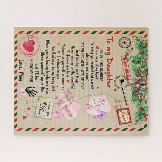 Dochtercadeau | Brief aan mijn dochter van mama Legpuzzel (Horizontaal)