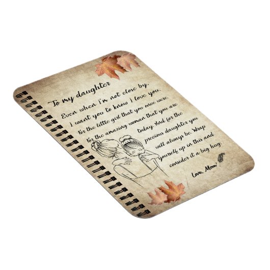 Dochtercadeau | Brief aan mijn dochter van mama Magneet (Rechterzijde)