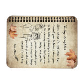 Dochtercadeau | Brief aan mijn dochter van mama Magneet (Horizontaal)