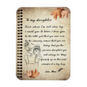 Dochtercadeau | Brief aan mijn dochter van mama Magneet (Verticaal)