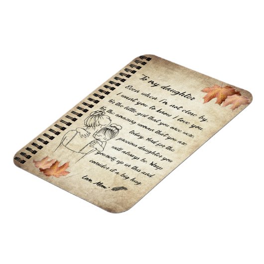 Dochtercadeau | Brief aan mijn dochter van mama Magneet (Linkerzijde)