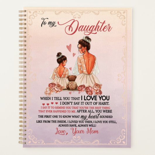 Dochtercadeau | Brief aan mijn dochter van mama Planner (Voorkant)