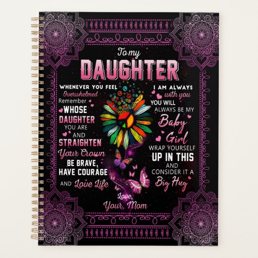 Dochtercadeau | Brief aan mijn dochter van mama Planner (Voorkant)