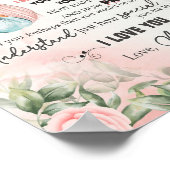 Dochtercadeau | Brief aan mijn dochter van mama Poster (Hoek)