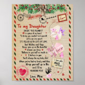 Dochtercadeau | Brief aan mijn dochter van mama Poster (Voorkant)