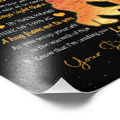 Dochtercadeau |Brief aan mijn dochter van papa Foto Afdruk (Hoek)