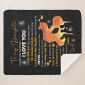 Dochtercadeau |Brief aan mijn dochter van papa Sherpa Deken (Voorkant (horizontaal))