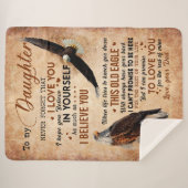 Dochtercadeau | Brief aan mijn dochter van papa Sherpa Deken (Voorkant (horizontaal))