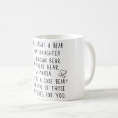 Dochtercadeau grappig cadeau voor dochter koffiemok (Voorkant rechts)