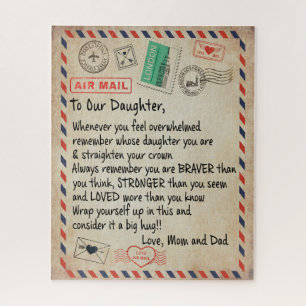 Dochtercadeau Naar onze dochter-liefde van mama Legpuzzel