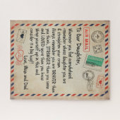 Dochtercadeau | Naar onze dochter-liefde van mama  Legpuzzel (Horizontaal)