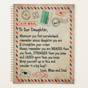 Dochtercadeau Naar onze dochter-liefde van mama Planner