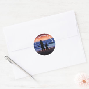 Dochterdag Ronde Sticker