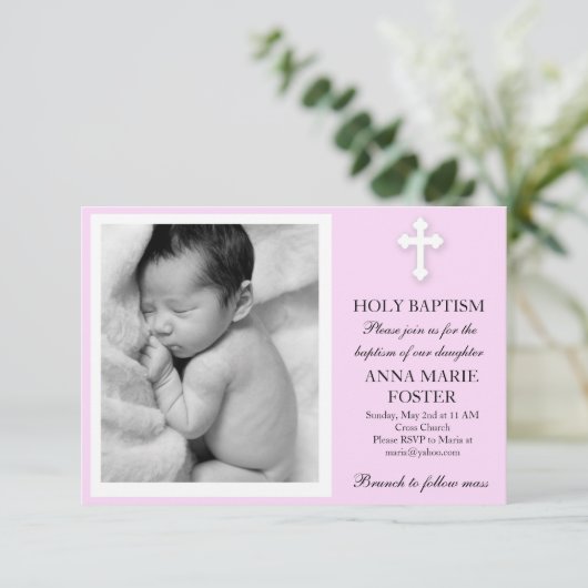 Dochterdoop Kaart (Staand voorkant)