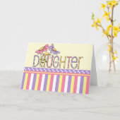 Dochtere T - shirts en GIfts - Ideaal voor Moederd Kaart (Gele Bloem)