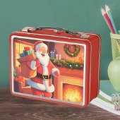 Dochterfoto | Kerstman levert Cadeaus | Kinder Rug