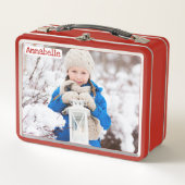 Dochterfoto | Kerstman levert Cadeaus | Kinder Rug (Voorkant)