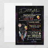 Dochterliefhebbers | Aan mijn dochter, liefde mama Kaart (Voorkant / Achterkant)