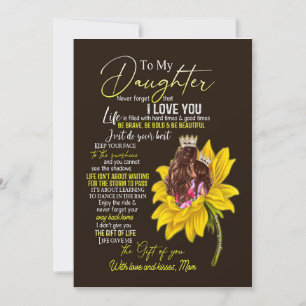 Dochterliefhebbers   Aan mijn dochter liefde mama Kaart