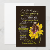 Dochterliefhebbers | Aan mijn dochter, liefde mama Kaart (Voorkant / Achterkant)