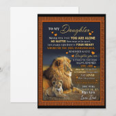 Dochterliefhebbers | Aan mijn dochter, liefde papa Kaart (Voorkant / Achterkant)