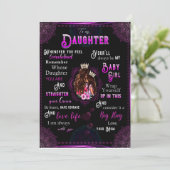 Dochterliefhebbers | Voor mijn dochter, liefde mam Kaart (Staand voorkant)