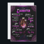 Dochterliefhebbers | Voor mijn dochter, liefde mam Kaart<br><div class="desc">Dochterliefhebbers | Voor mijn dochter,  je zult altijd mijn kleine meisje blijven,  liefde je moeder</div>