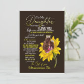 Dochterliefhebbers | Voor mijn dochter liefde mama Kaart (Staand voorkant)