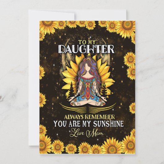 Dochterliefhebbers | Voor mijn dochter liefde mama Kaart (Voorkant)